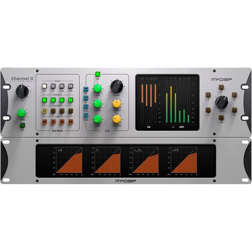  McDSP},description:Channel G Surround is a CompressorLimiter optimized for 5.1 channels using 4 compressors sets - LR, C, LsRs, and LFE. These compressor sets can key from any com