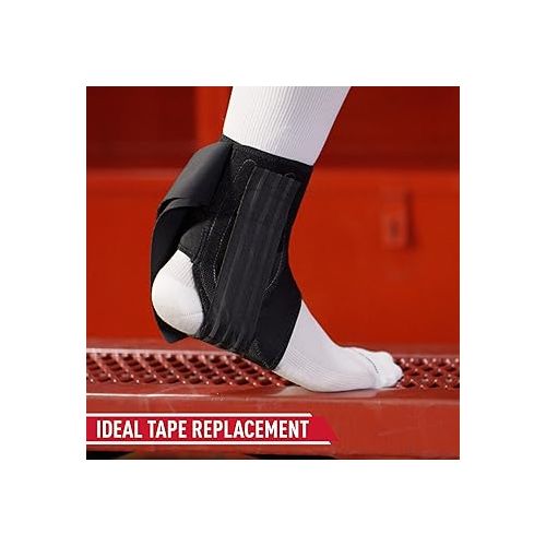  McDavid Phantom Lace-Free Ankle Brace, Lightweight Design, Advanced Strapping & Flex-Support Stirrup Stays For Cleats, Men and Women