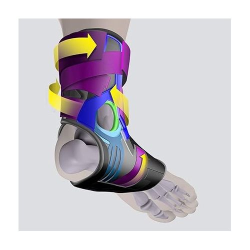  McDavid Bio-Logix Ankle Brace - Sprain prevention/Recovery, physical Therapy, Great comfort and Support, Memory Foam Construction, Competition Grade performance and protection - perfect for Basketball, Volleyball, Football, Soccer and More.