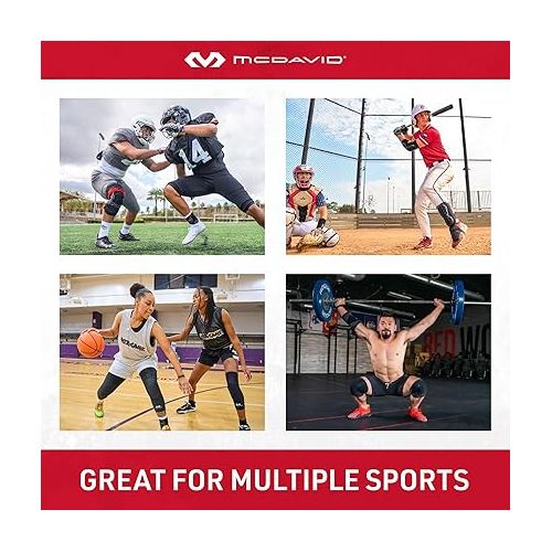  McDavid Bio-Logix Ankle Brace - Sprain prevention/Recovery, physical Therapy, Great comfort and Support, Memory Foam Construction, Competition Grade performance and protection - perfect for Basketball, Volleyball, Football, Soccer and More.