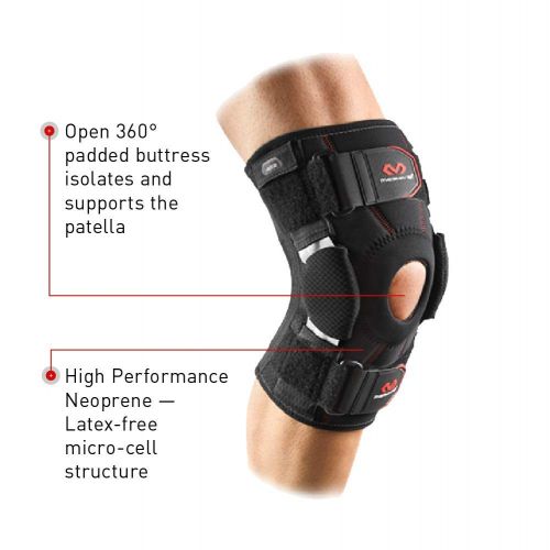  McDavid Mcdavid Knee Brace, Maximum Knee Support & Compression for Knee Stability & Recovery Aid, Patella Tendon Support, Tendonitis Pain Relief, Ligament Support, Hyperextension, Men & Wo