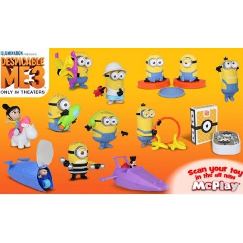  McDonalds MCDONALDS 2017 DESPICABLE ME 3 (MINIONS) - COMPLETE SET - FREE PRIORITY SHIPPING