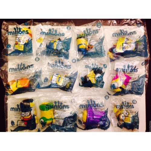  McDonalds NEW MCDONALDS 2015 MINIONS SET OF 12 Sealed TOY SET IN HAND