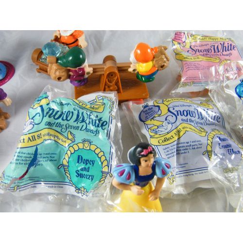  McDonalds LOT OF MCDONALDS SNOW WHITE HAPPY MEAL TOYS COMPLETE SETS AND EXTRAS