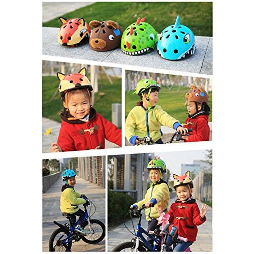  McDoo! Kids Bike Helmet with Cartoon Look, Multi-Sport Helmet fits Toddler & Children for Cycling Skateboard Scooter Climbing