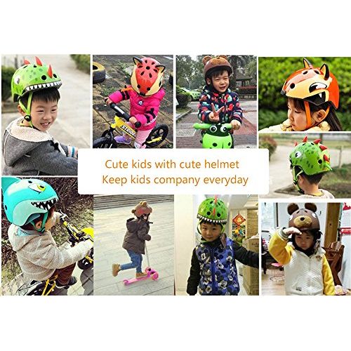  McDoo! Kids Bike Helmet with Cartoon Look, Multi-Sport Helmet fits Toddler & Children for Cycling Skateboard Scooter Climbing
