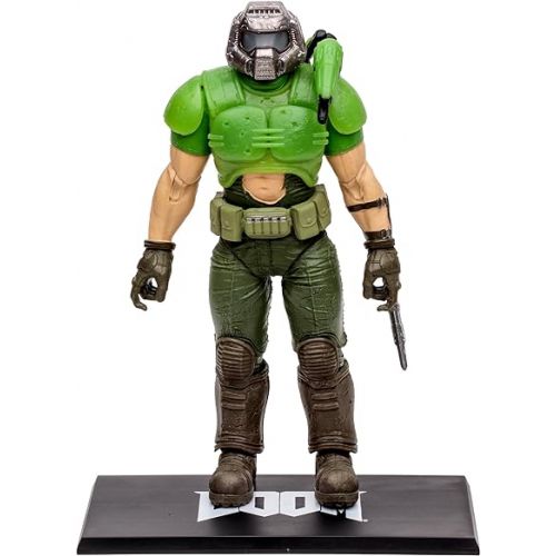 맥팔레인토이즈 McFarlane Toys - Doom Slayer Classic Glow in The Dark Edition, 7in Action Figure, Gold Label, Amazon Exclusive