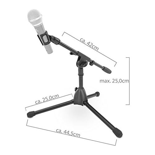  [아마존베스트]McGrey MSN-30 Microphone Stand Low with Boom Max Height 70 cm Boom Length 42 cm Weight 1.0 kg Includes Microphone Clamp Black