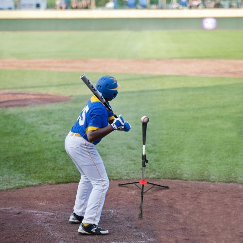  McHom Baseball & Softball Batting Tee - Hitting Travel Tee Adjustable Height Portable & Collapsible Tripod Base