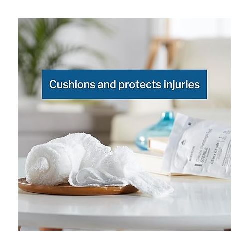  McKesson Sterile 6-Ply Cotton Fluff-Dried Gauze Bandage Roll, 4.5 inches x 4.1 yards, 100 Count