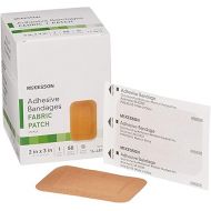 McKesson Adhesive Bandages, Sterile, Fabric Patch, 2 in x 3 in, 50 Count, 24 Packs, 1200 Total