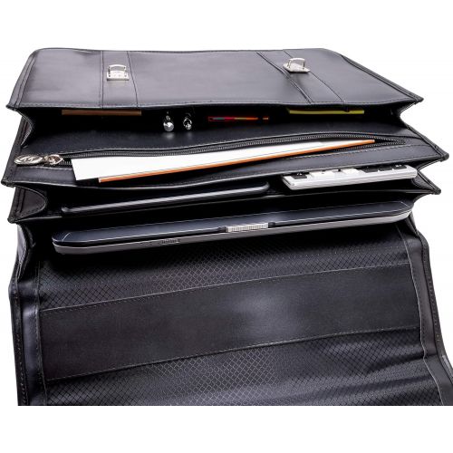  McKlein USA V Series Flournoy 15 Leather Double Compartment Laptop Case