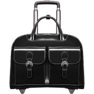McKlein USA Davis Leather 15.4 Wheeled Ladies Laptop Case