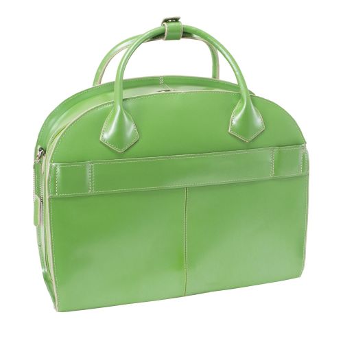  McKleinUSA Detachable - Wheeled Womens Laptop Briefcase, Leather, Mid-Size, Green - GLEN ELLYN | Mcklein - 94361