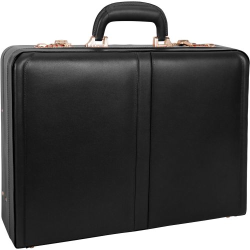  McKleinUSA Expandable Attache Case, Leather, Small, Brown - HARPER | McKlein - 80474