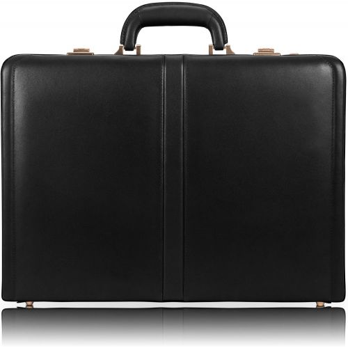  McKleinUSA Expandable Attache Case, Leather, Small, Brown - HARPER | McKlein - 80474