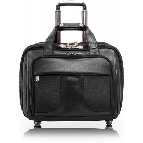  McKlein R Series Chicago 17 Wheeled Laptop Case with Removable Briefcase
