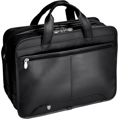  McKlein USA Walton Leather 17 Expandable Laptop Case