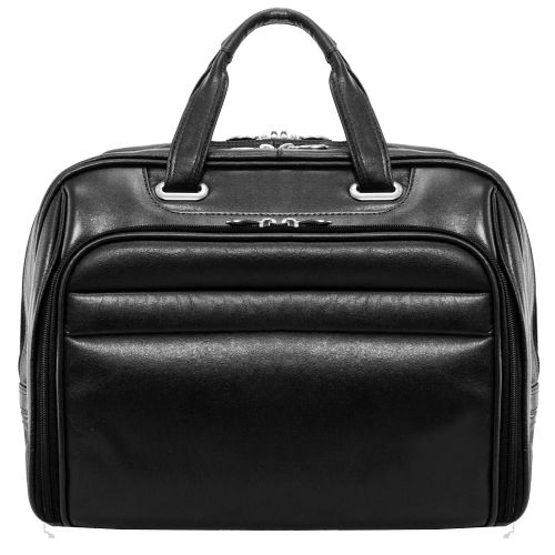  McKleinUSA 86595 R Series, Springfield, Top Grain Cowhide Leather, 15 Leather Laptop Briefcase, One Size, Black