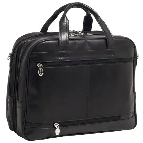  McKleinUSA 86595 R Series, Springfield, Top Grain Cowhide Leather, 15 Leather Laptop Briefcase, One Size, Black