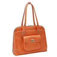 McKleinUSA McKlein, W Series, Avon, Top Grain Cowhide Leather, 15 Leather Ladies Laptop Briefcase, Orange (96650)