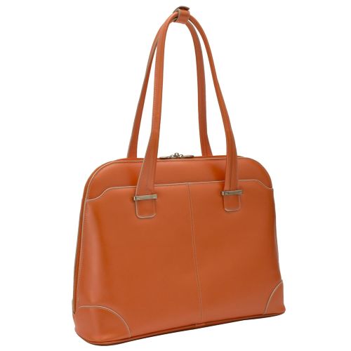  McKleinUSA McKlein, W Series, Avon, Top Grain Cowhide Leather, 15 Leather Ladies Laptop Briefcase, Orange (96650)