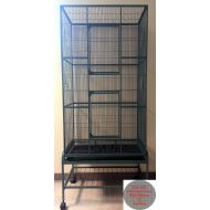 Mcage 2 Color, Extra Large Tall 3 Levels Ferret Chinchilla Sugar Glider Squirrel Animal Cage with 1/2 Inch Cross Shelves and Ladders, 30 Length x 18 Depth x 72 Height