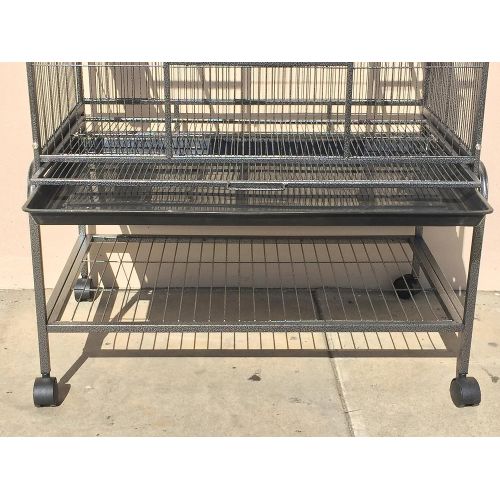  Mcage 2 Color, Extra Large Tall 3 Levels Ferret Chinchilla Sugar Glider Squirrel Animal Cage with 1/2 Inch Cross Shelves and Ladders, 30 Length x 18 Depth x 72 Height