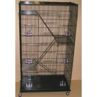 Mcage New Economical Extra Large 5 Levels Ferret Chinchilla Sugar Glider Wire Cage for Small Animal or Bird *30 Length x 18 Depth x 55 Height with Removable Stand
