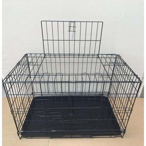  Mcage Puppies/Kitten/Rabbit Pet Suitcase Style Folding Training Crate Cage 30Length x 19Width x 22High-BLK