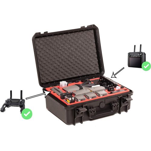 Mc-cases Professional Carrying Case for DJI Mavic 2 Pro & Zoom and DJI Standard Controller and DJI Smart Controller - Perfect Suitcase - Made in Germany