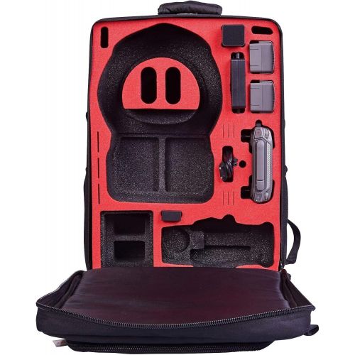  MC-CASES Professional Backpack for DJI Goggles RE and DJI Mavic 2 Pro Zoom Backpack - Made in Germany - Including Raincape