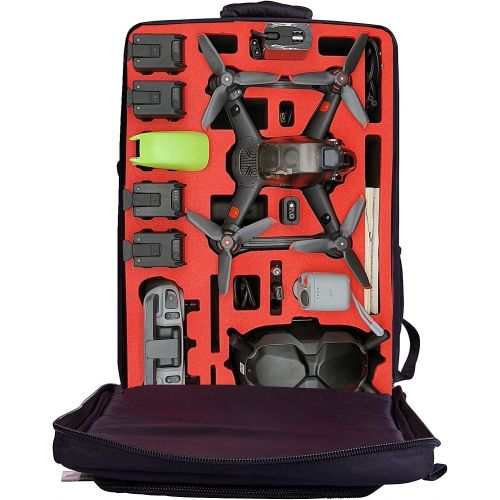  Mc-cases Professional Backpack for DJI FPV Combo also with Bracers - Fly More Set - Made in Germany - Highest quality