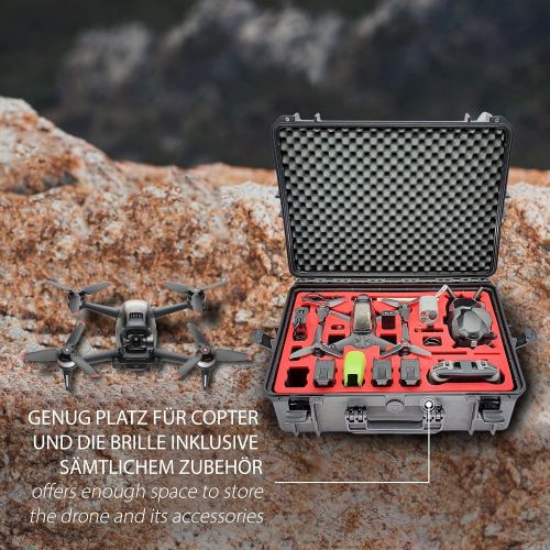  Mc-cases Professional Carrying Case for DJI FPV Combo Also with Bracers - Fly More Set - Carrying Case - Made in Germany