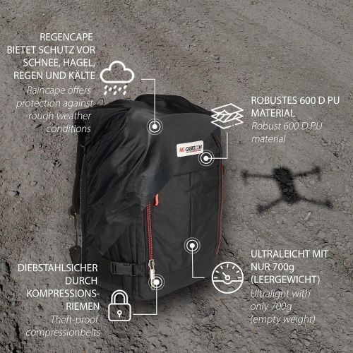  MC-CASES Backpack for DJI Mavic 2 Pro or Zoom/Enterprise - Standard & Smart Controller Extremely Comfortable - Lots of Space…