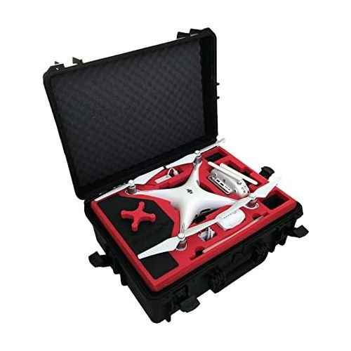  Mc-cases Professional Carrying Case from MC-Cases fits for DJI Phantom 4 pro and professional plus with attached propellers and space for 6 batteries