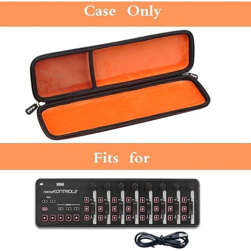  Mchoi Hard Portable Case Compatible with Korg nanoKONTROL2 Slim-Line USB Control Surface(Case Only)