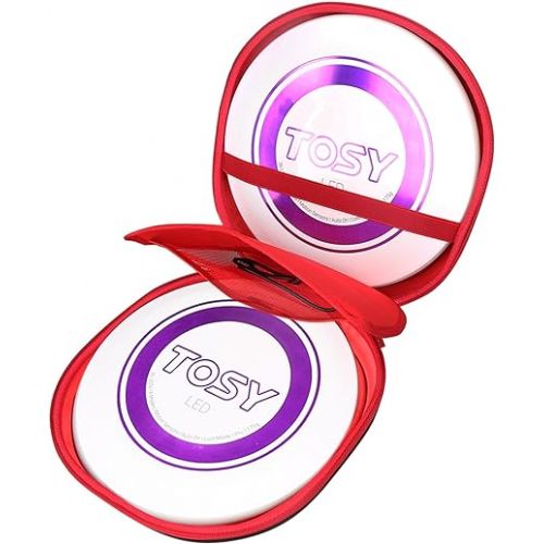  Mchoi Hard Case Suitable for TOSY Flying Disc 175g Frisbees, Waterproof Shockproof Frisbee Protective Case, Red Case Only