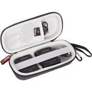 Mchoi Headphone Protable Case Fits for Tascam DR-10L DR-10LW Portable Digital Audio Recorder Lavalier Microphone, Case Only Grey