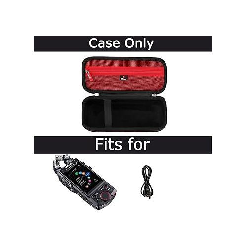  Mchoi Hard Case Suitable for Tascam Portacapture X8 High Resolution Adaptive Multi-Track Recorder, Waterproof Shockproof Record Device Digital Recorder Protective Case, Case Only