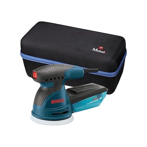  Mchoi Hard Case Suitable for Bosch Palm Sander 2.5 Amp 5 Inches Corded Orbital Sander/Polisher Kit, Waterproof Shockproof Sander Protective Case, Case Only