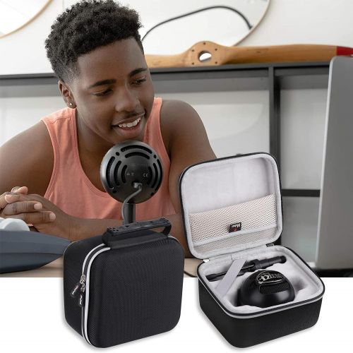  Mchoi Hard Portable Case Compatible with Blue Snowball iCE USB Mic,CASE ONLY