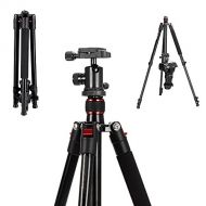 Mcoplus CT-628 63-inch CameraTripod for DSLR, Aluminium Alloy Portable Lightweight Tripod with 360° Panorama Ball Head,1/4 Quick Shoe Plate and Carry Bag