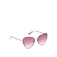 Mcq Gold metal frame pink sunglasses