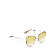 Mcq Cat-eye silver metal sunglasses