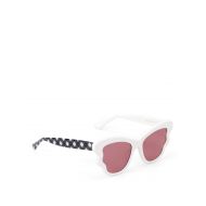 Mcq White and chequered sunglasses
