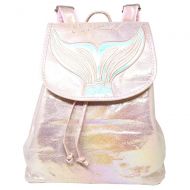 Me Plus Women Teen Mermaid Iridescent Holographic Fashion Rucksack Backpack (Mermaid-Pink)