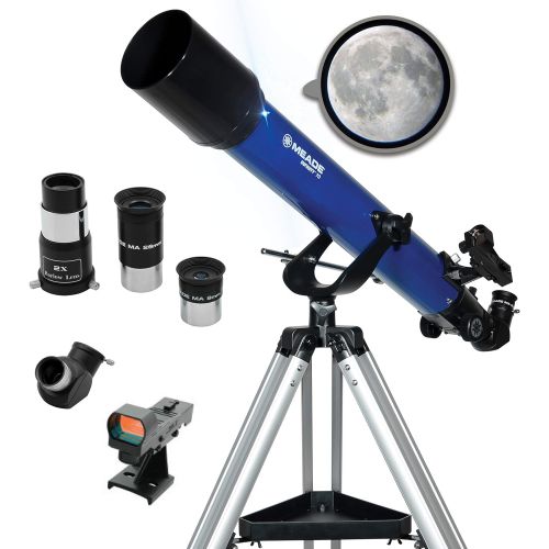  Meade Instruments ? Infinity 70mm Aperture, Portable Refracting Astronomy Telescope for Kids & Beginners ? Multiple Eyepieces & Accessories Included - Adjustable Alt-azimuth (AZ) M