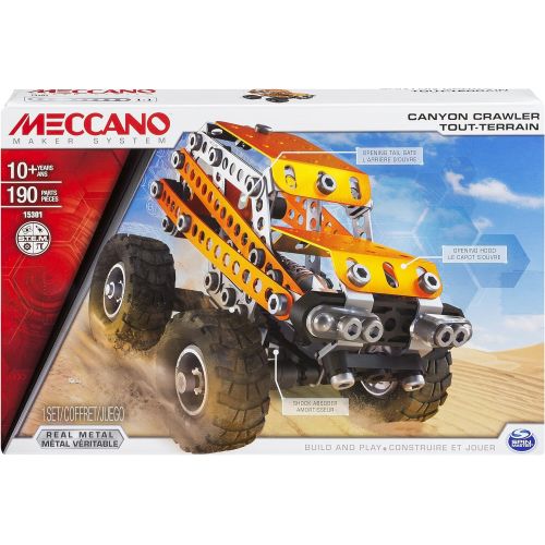  Meccano Canyon Crawler Model Building Set, 190 Pieces, For Ages 10+, STEM Construction Education Toy