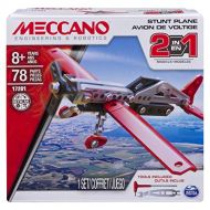 Erector by Meccano, 2-in-1 Stunt Plane Model Building Kit, 78 Pieces, For Ages 8 and up, STEM Construction Education Toy